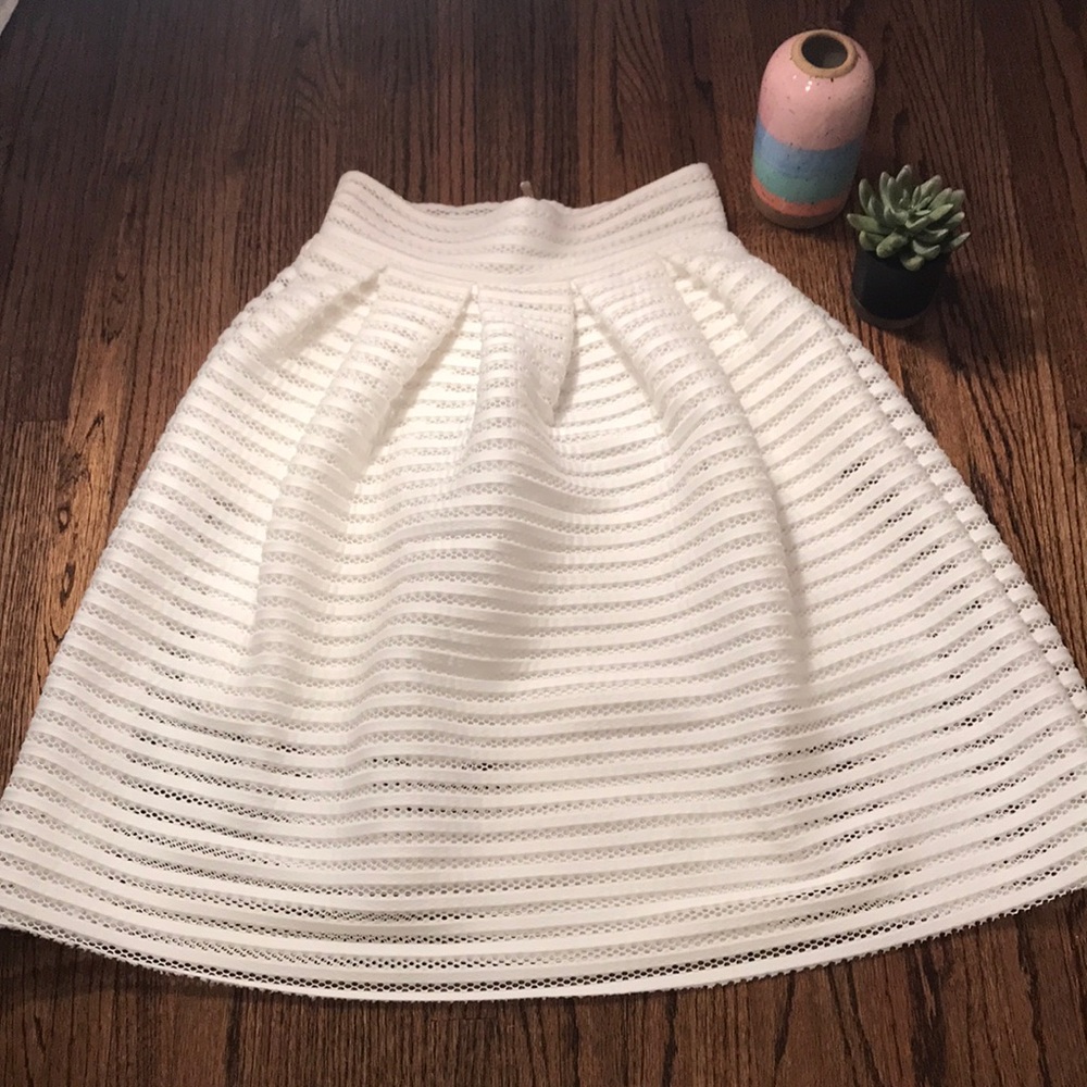White high-waisted skirt. NWOT